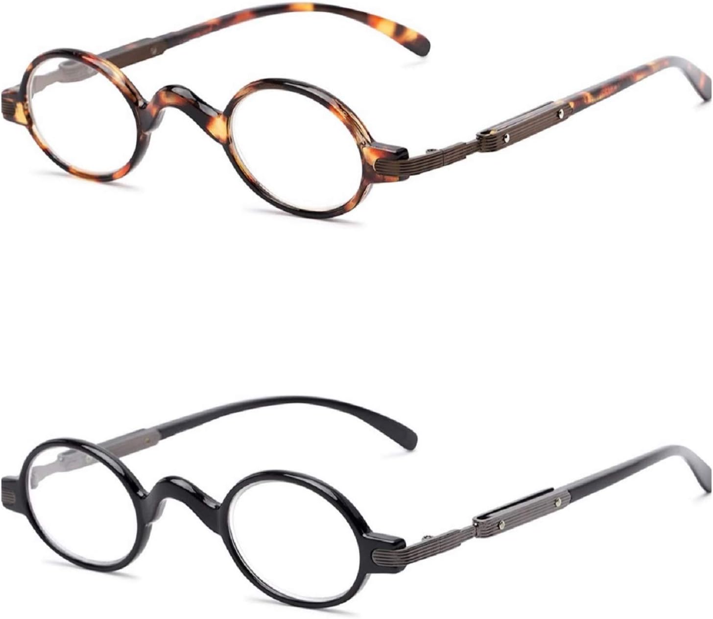 The Potter Unisex Reader, Metal Round Vintage Spring Hinge Reading Glasses for Men and Women + 1.50 (2 Tortoise)