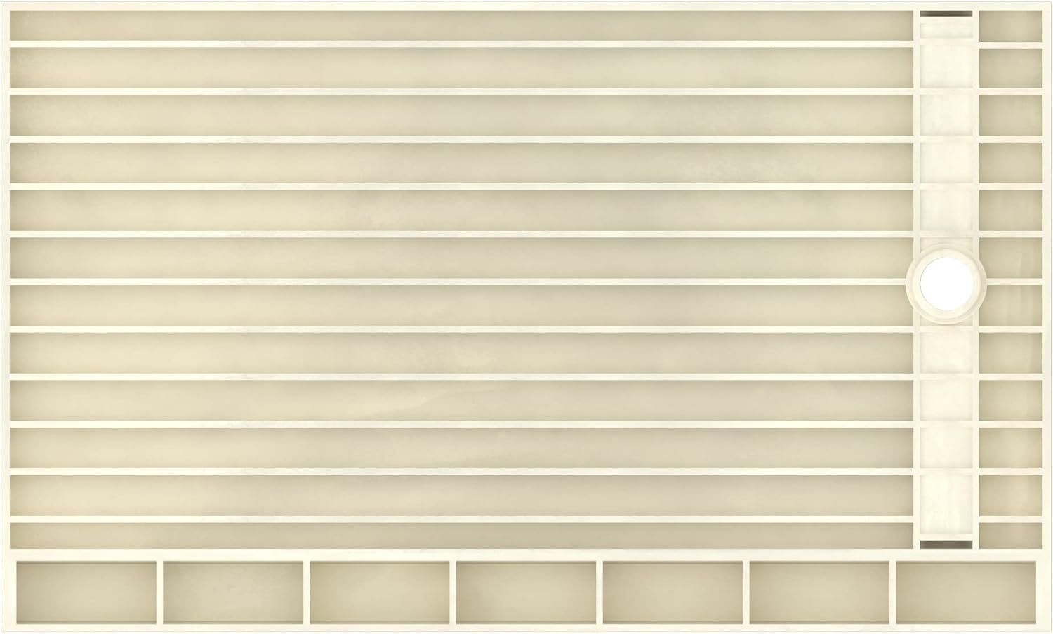 Tile Redi RT3460L-PVC-SQBN Shower Pan, 60" x 34" | Left Drain, Single Curb, 2" PVC Drain Included, Grate Included