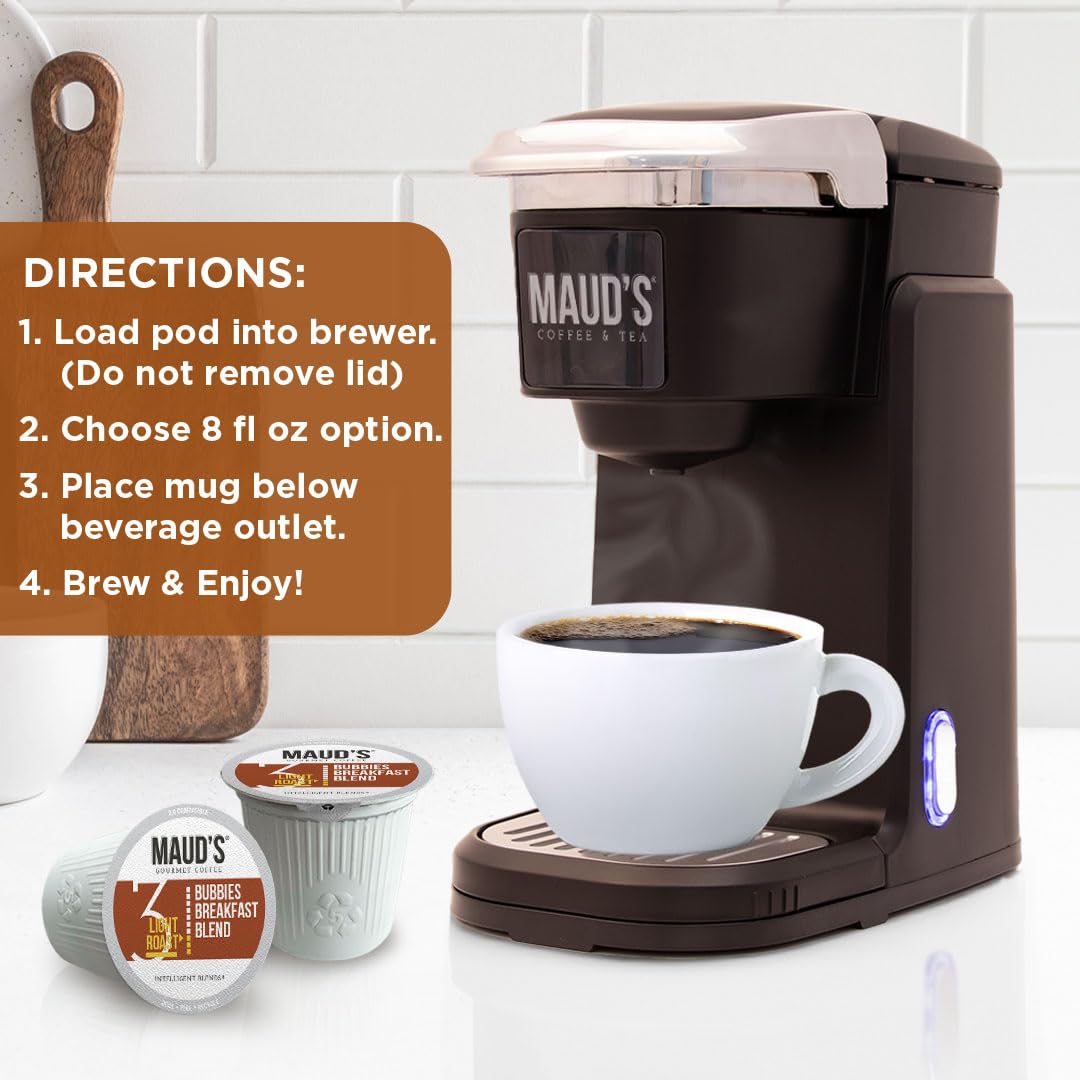Maud's Family Pack Coffee Pods Variety Pack, 136ct, 12 Assorted Flavors | Medium Roast Flavored Coffee in Single Serve Pods – 100% Arabica Coffee, Compatible with Keurig Coffee Makers