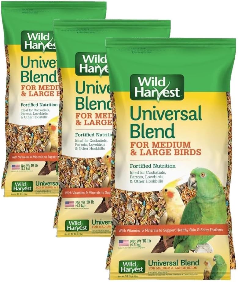 Wild Harvest Universal Blend For Small Birds 3 Pounds, Foritified Nutrition