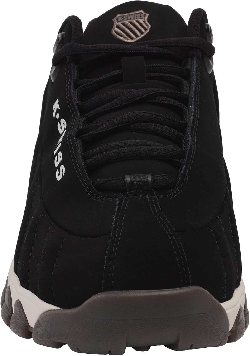 K-Swiss Men's ST329 CMF Sneaker, Wide Tennis Walking Shoes Leather Upper | Court Inspired, Tennis Heritage, Comfort Soft Cushioning, Arch Support, Wide Feet Fit, Chunky Silhouette, Classic Style.