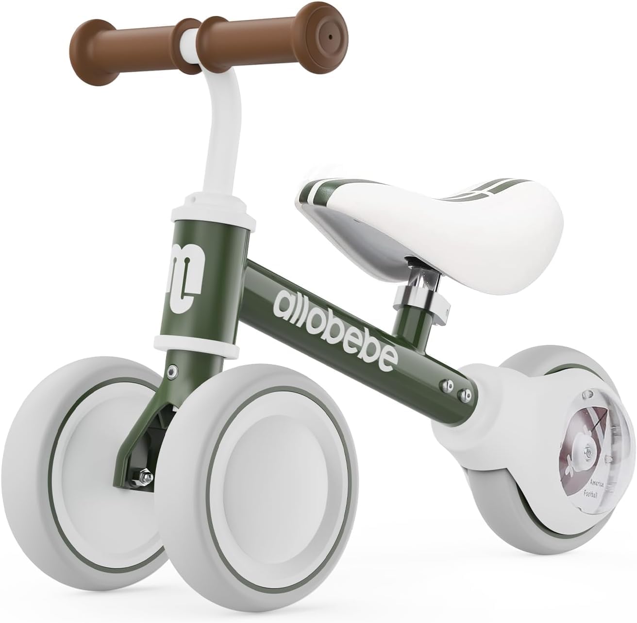 Baby Balance Bike, Cute Toddler Bikes 12-36 Months Gifts for 1 Year Old Girl Bike to Train Baby from Standing to Running with Adjustable Seat Silent & Soft 3 Wheels