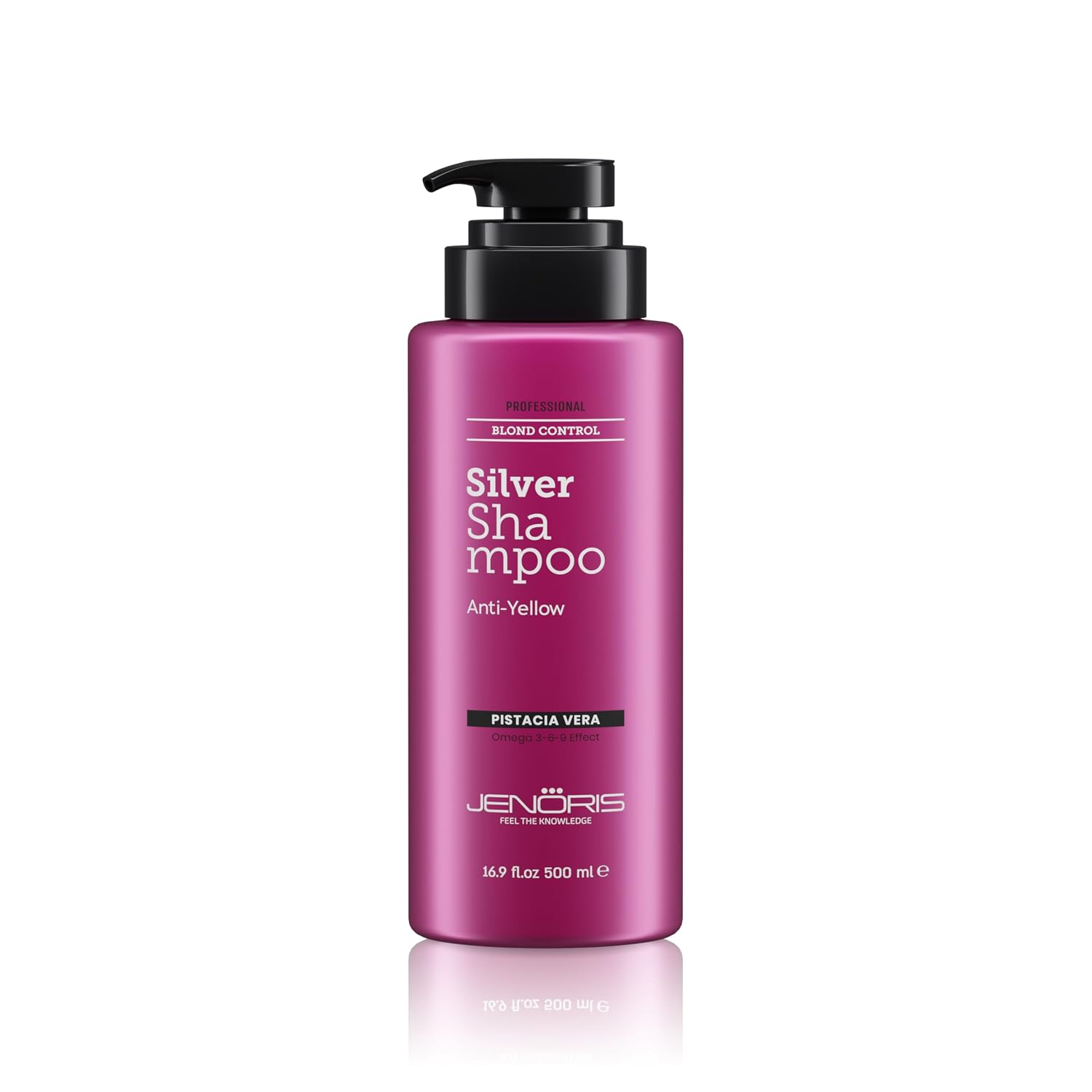 Jenoris Silver Purple Shampoo For Blonde, Silver, Gray & Lightened Hair – Neutralizes Yellow & Brassy Tones – Enriched with Natural Oils