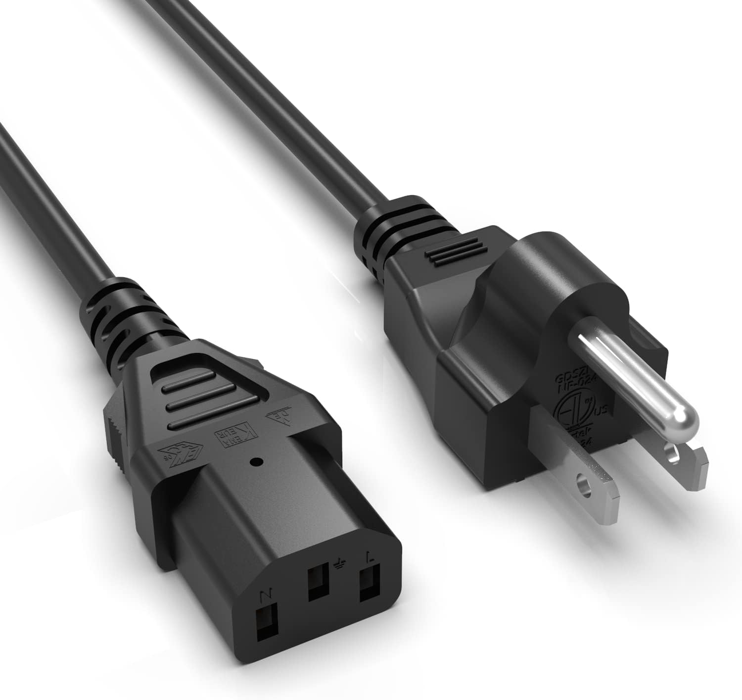 Superer 3 Prong AC Power Cord Cable Fit for Sony PlayStation PS3 First Generation(Fat), Xbox 360 1st Generation(Fat) Replacement
