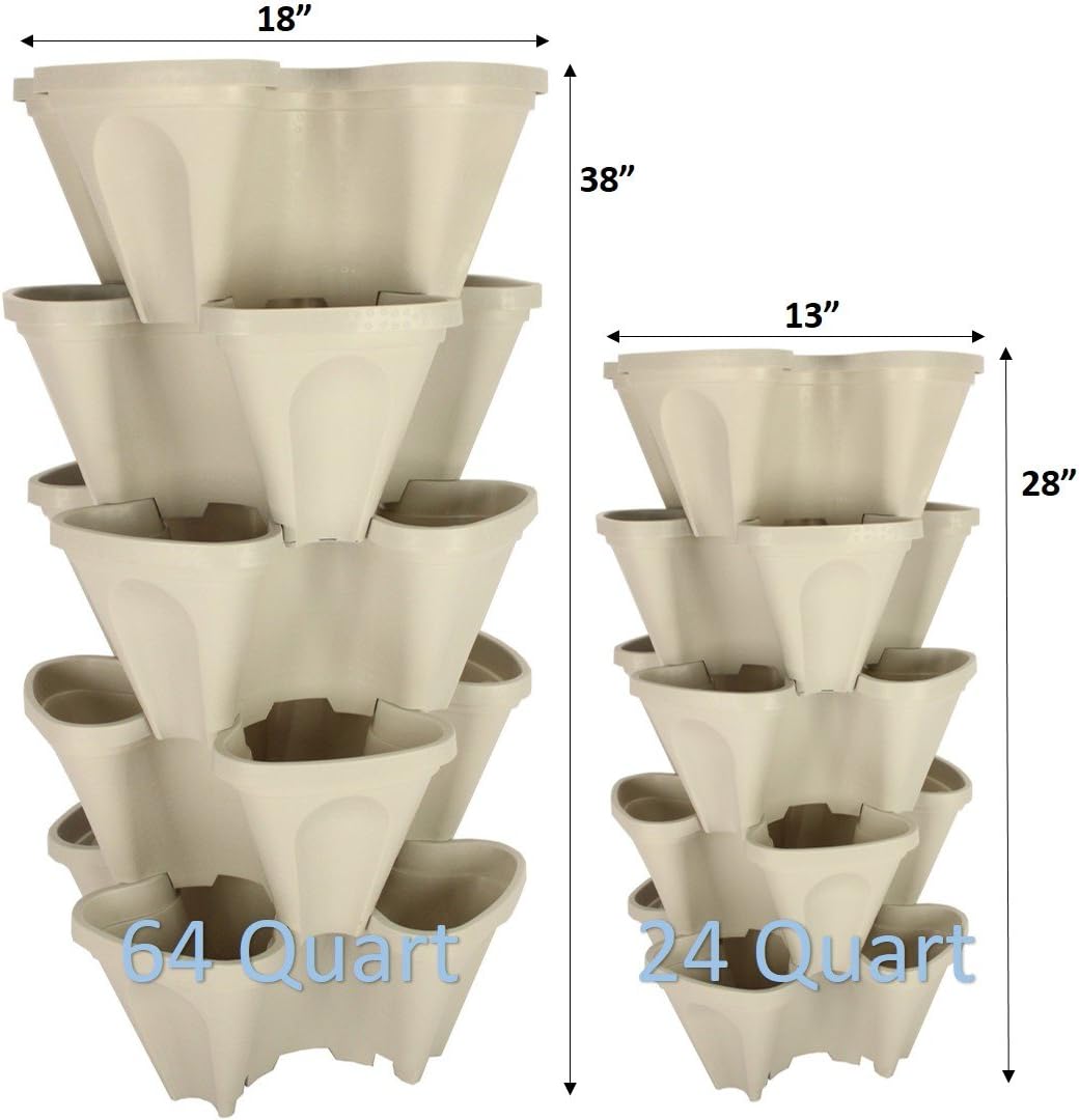 Mr. Stacky 5 Tiered Vertical Gardening Planter, Indoor & Outdoor