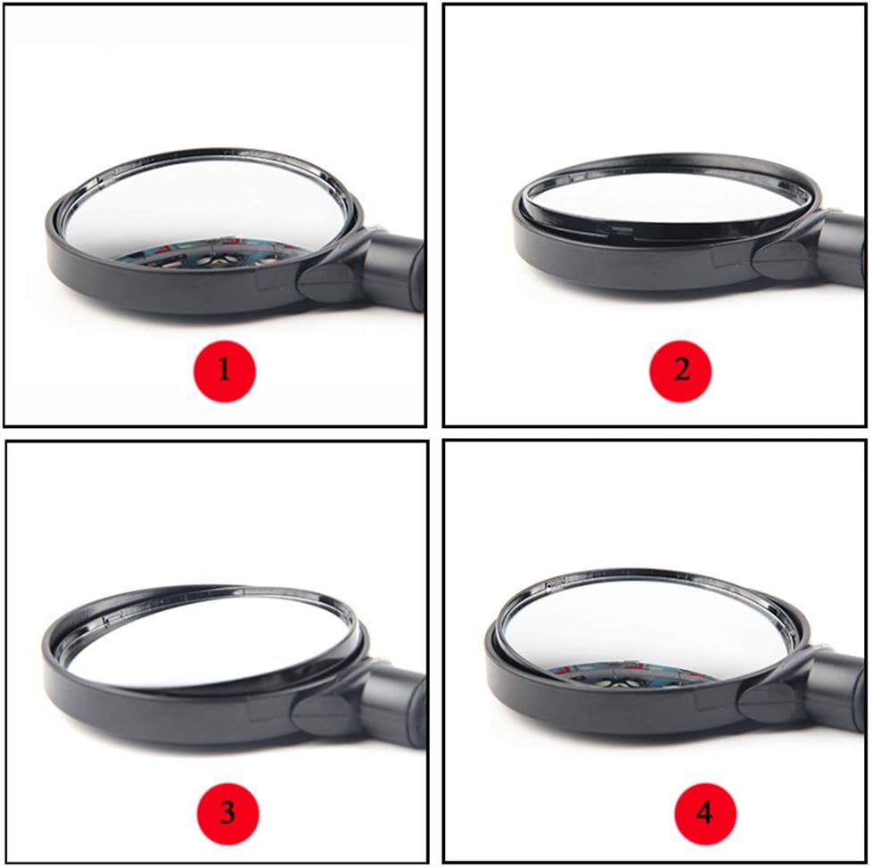 Bike Mirror Rotatable And Adjustable Wide Angle Rear View Shockproof Convex Mirror Universal For Bike Bicycle