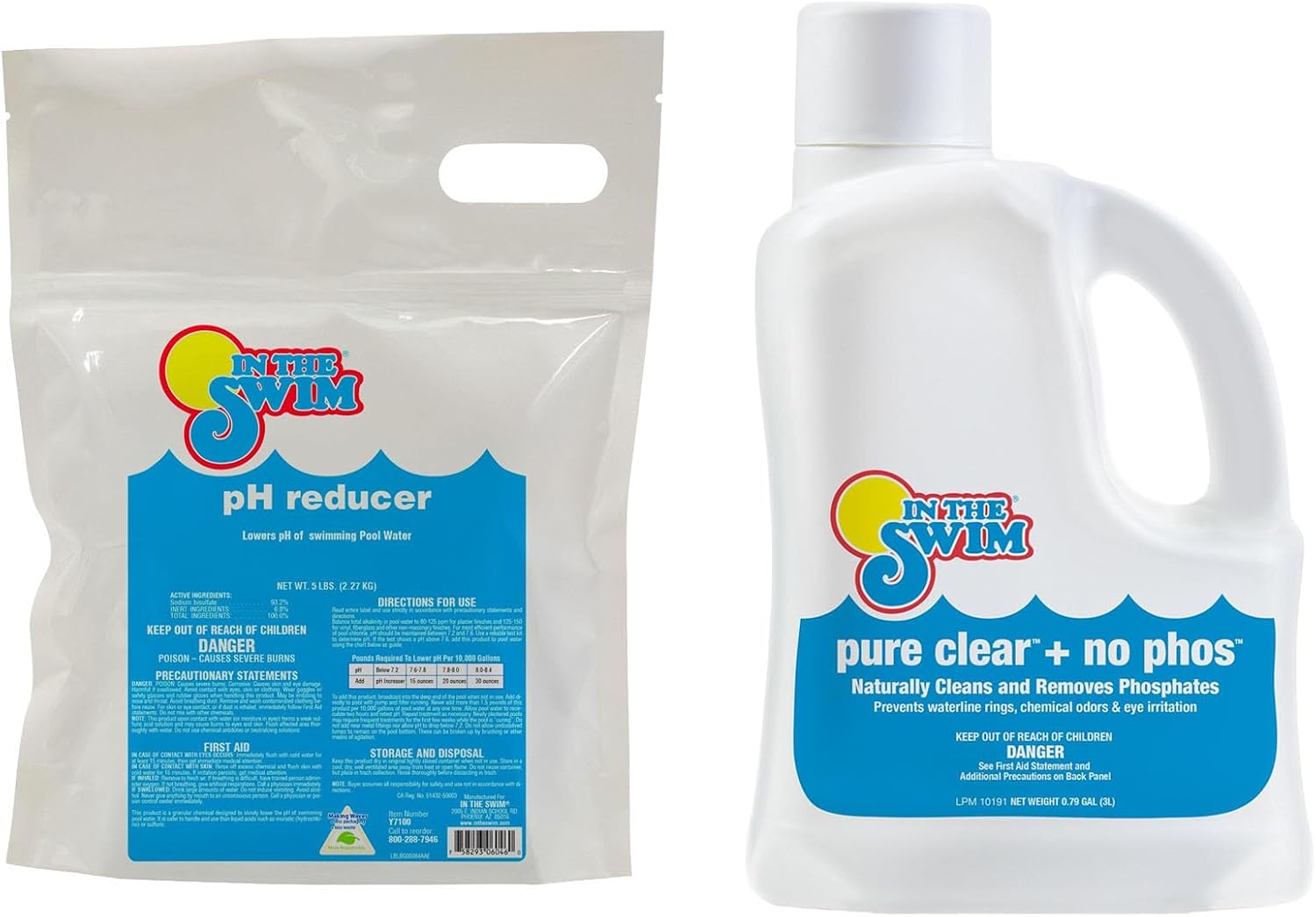 In The Swim pH Reducer for Swimming Pools, Spas, and Hot Tubs - 30 Pounds | Lowers Alkalinity - Prevents Cloudy Water - Balances Water - 90% Sodium Bisulfate