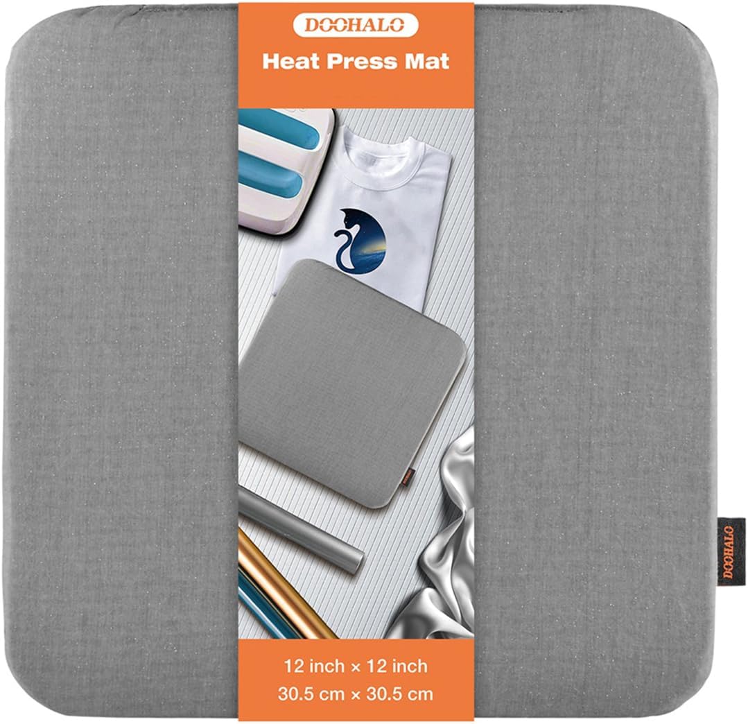 DOOHALO Heat Press Mat for Cricut Easy Press Craft Iron-on Mat for Power Heat Press Machine for Craft Vinyl Ironing Insulation Transfer T Shirts and