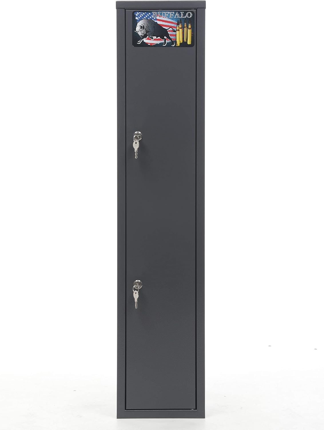 Buffalo 1115 Gun Rifle Safe Storage Cabinet Key Lock with Separate Shelf for Handguns Ammo