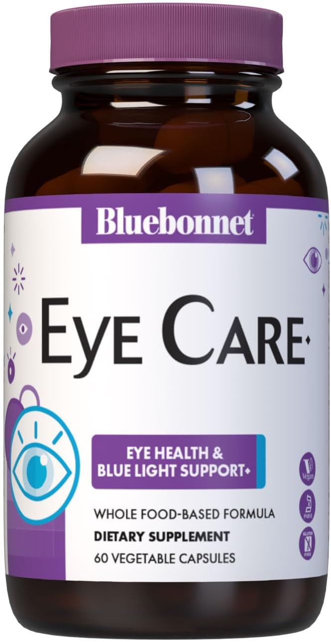 Bluebonnet Nutrition Eye Care Macular & Blue, Eye Health & Blue Light Support*, Vegan, Kosher-Certified, Gluten-Free, Dairy-Free