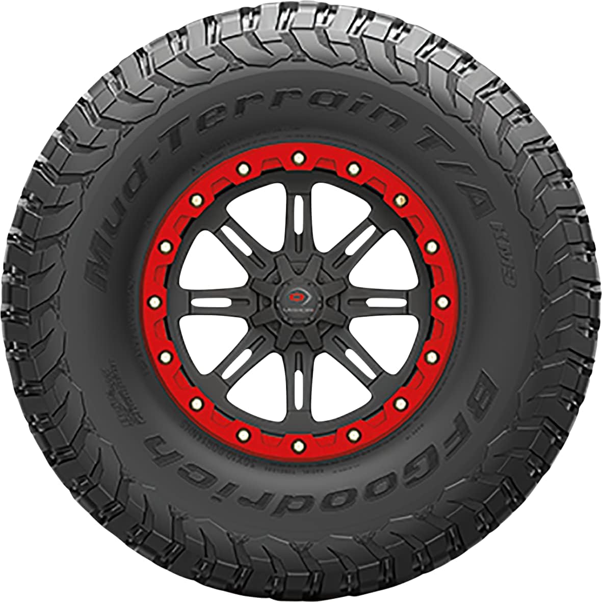 BFGoodrich Mud Terrain T/A KM3 Radial Car Tire for Light Trucks, SUVs, and Crossovers, 32x10.00R15NHS/8PR Q 124Q | ATV & UTV Mud Terrain All Season Traction 124Q Rated D (8 Ply) Radial Construction Raised Black Letters Tire