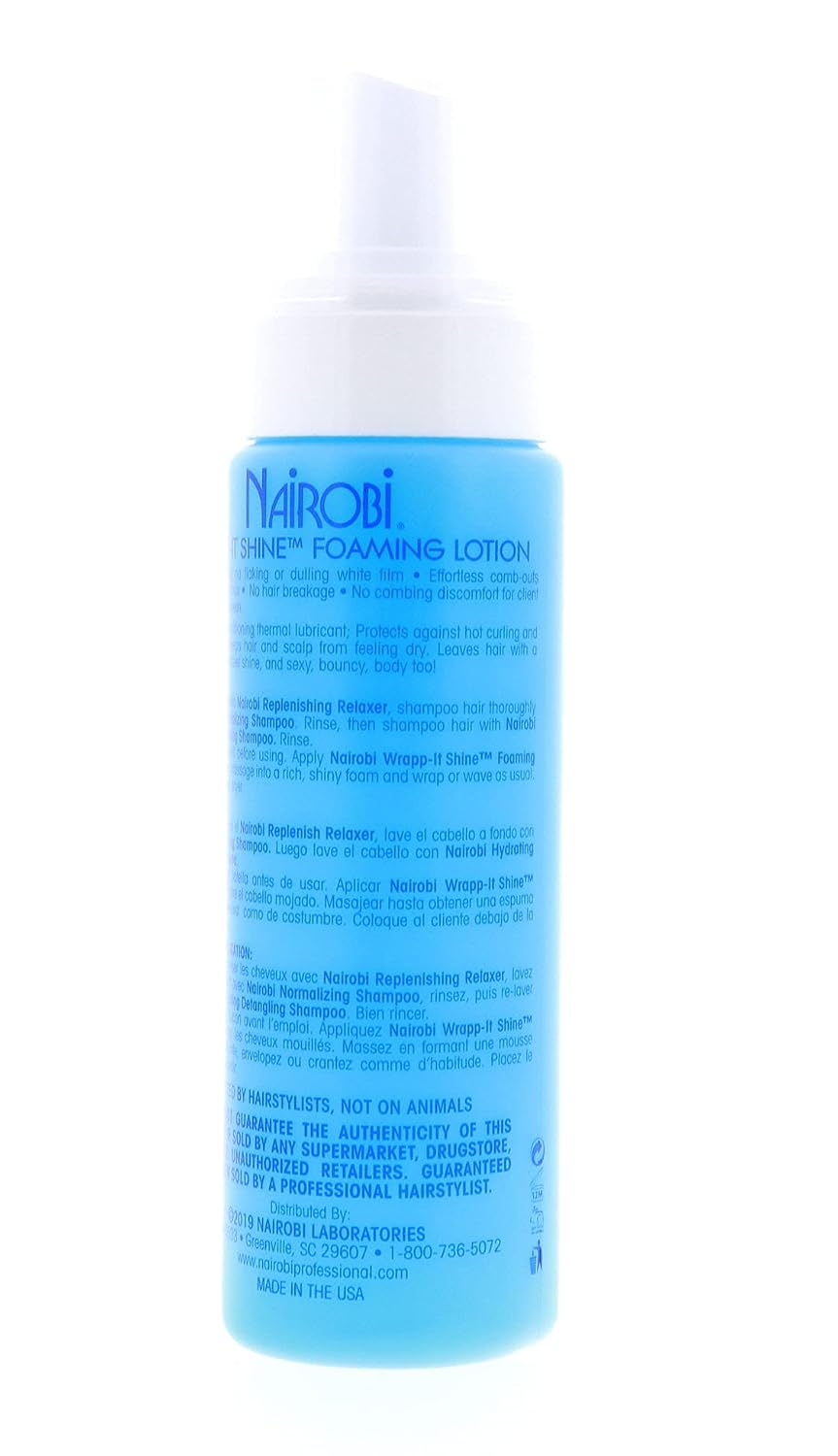 Nairobi Wrapp-It Shine Foaming Lotion, 8 Ounce