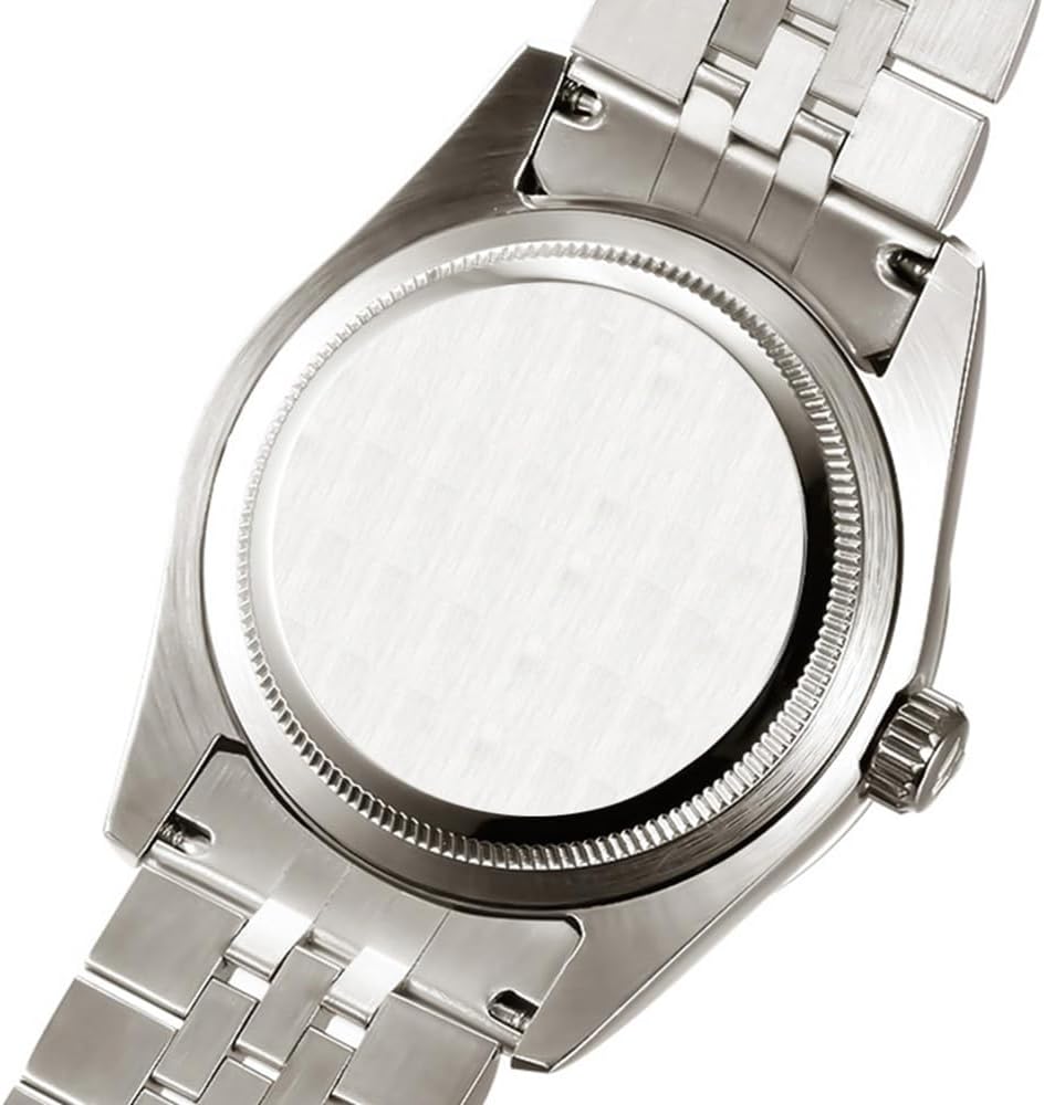 41MM Men's Gold Plated Stainless Steel Waterproof Quartz Watch Luxury Wristwatch with Date Week Display