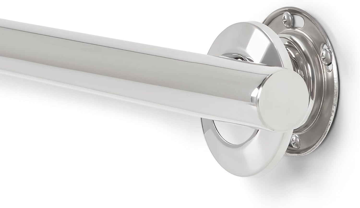 Seachrome 18-inch Coronado Designer Straight Bathroom Shower Grab Bar, Satin Stainless Steel, Brushed Nickel