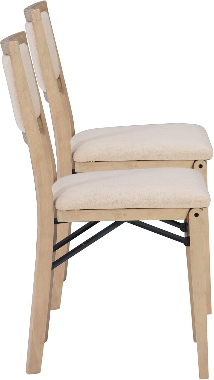 Linon Keira Pad Back Folding Bar Stool