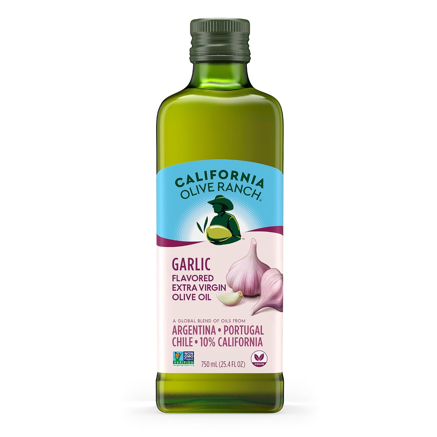California Olive Ranch, Garlic Flavored Extra Virgin Olive Oil, 750mL (Pack of 1)