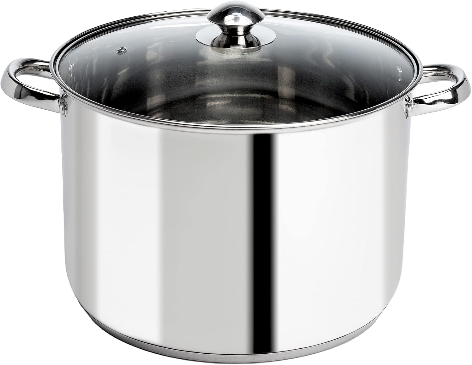 Ecolution Stainless Steel Sauce Pan, Encapsulated Induction Ready Cooking Pot with Glass Lid, Oven Safe, Dishwasher Safe Soup Pot, 2-Quart