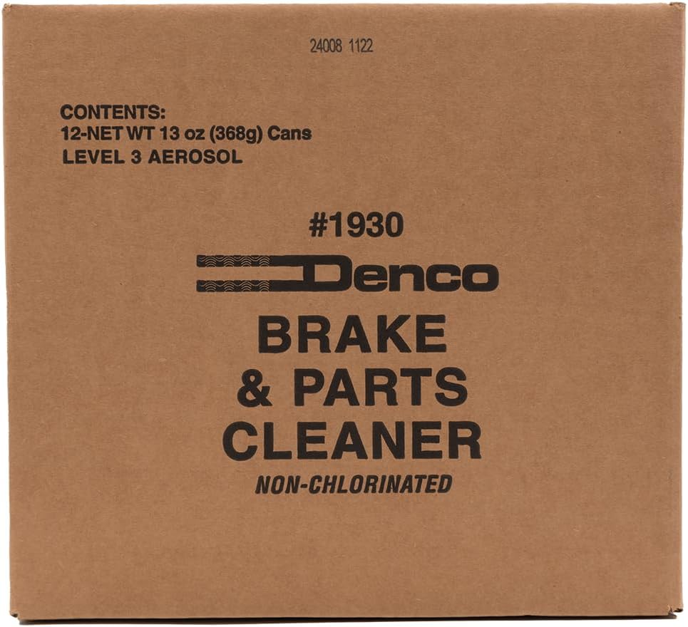 Denco 1930 Brake & Parts Cleaner, Non-Chlorinated, 13oz, 12-Pack