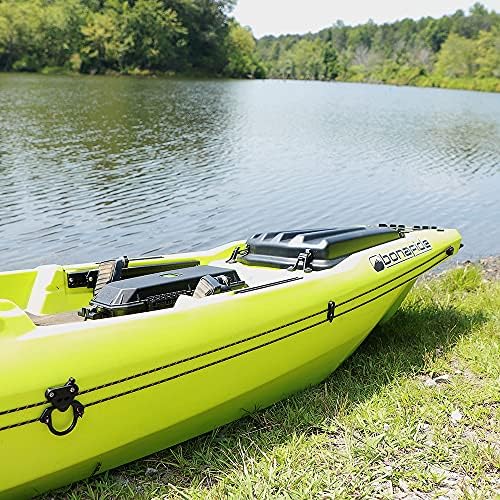 YakAttack LeverLoc Anchor Trolley Kit - Easy Install - Made in USA | Kayak Anchor System with Stealth Pulleys & PadHooks | Includes Reflective 35'