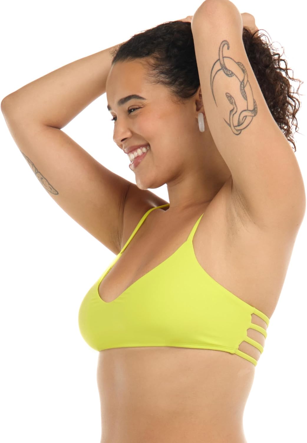 Body Glove Standard Smoothies Alani Solid Strappy Back Bikini Top for Women