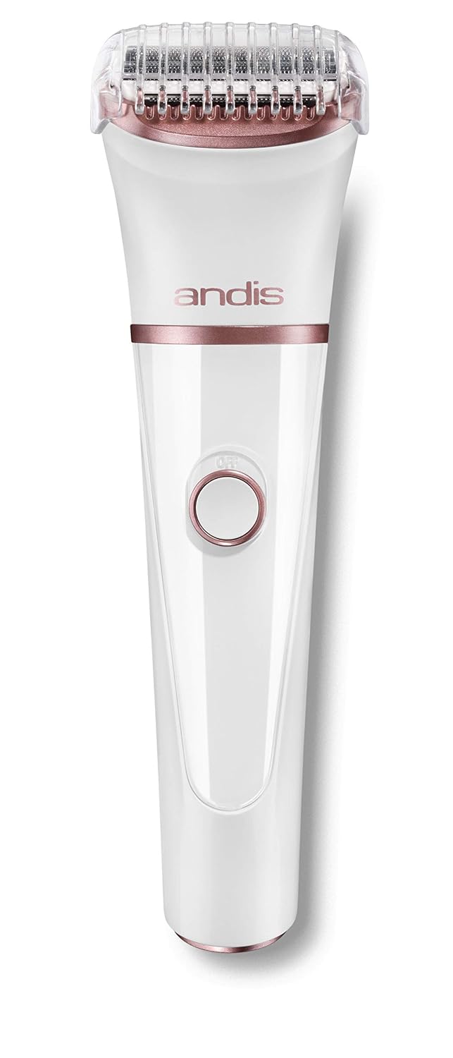 Andis 31015 Close Curves Electric Shaver for Women - Perfect for Legs, Bikini Area & Underarms Hair Removal - Rechargeable Cordless Wet & Dry Shaver