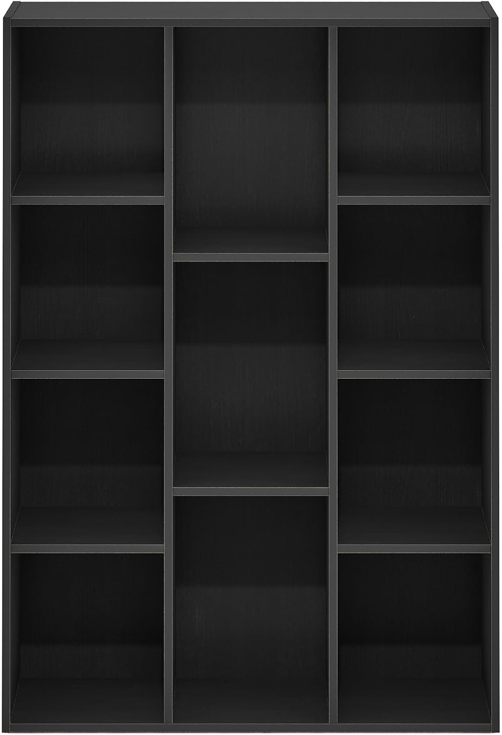 Furinno LUDER Book Shelf, 5-Cube Bookshelf, Easy Assembly Bookcase with Open Shelves, 9.4 x 19.7 x 31.5, for Living Room, Bedroom, Home Office, Darkwood