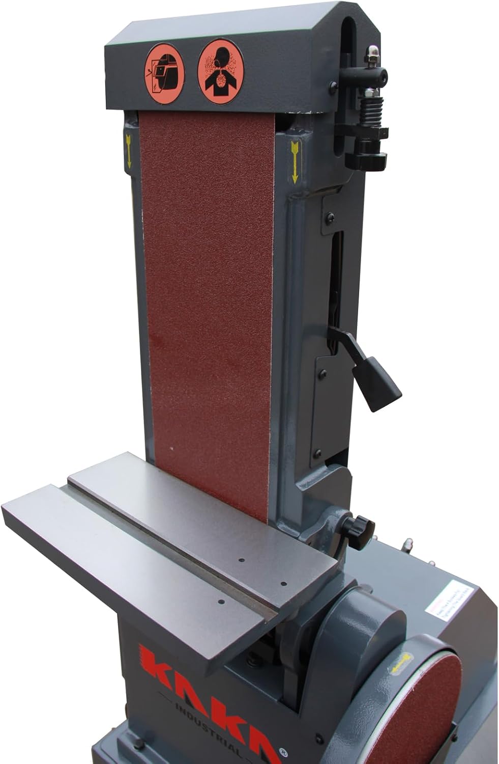 4 x 24 Belt & Oscillating Spindle Sander, KAKA INDUSTRIAL WS-100D | 5 sanding sleeves included