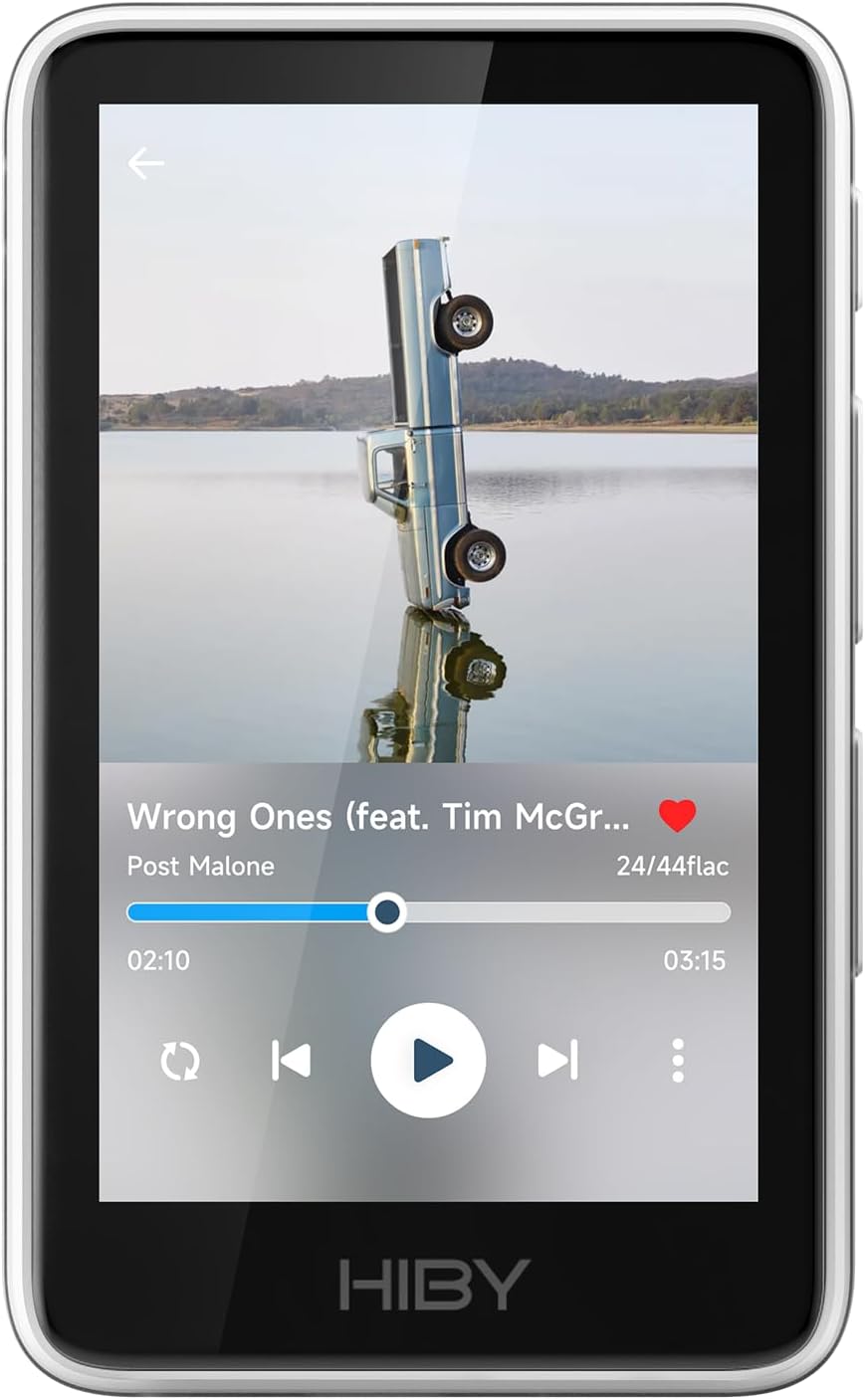 HiBy Music R1 Bluetooth MP3 Player with Touchscreen, Hi-Res Audio & Wireless Dual Certified, Supports Tidal & Qobuz Streaming, LDAC, Expandable Storage up to 2TB, 15-Hour Playtime