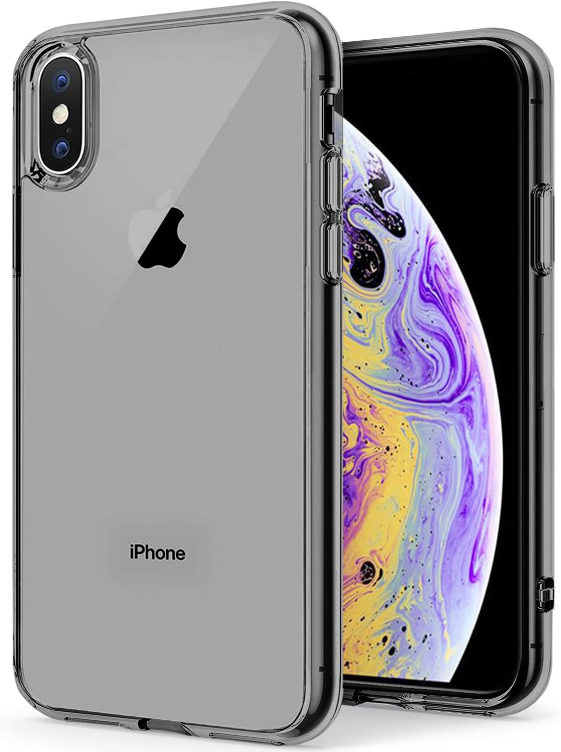 TENOC Phone Case Compatible with iPhone SE (2nd 2020 and 3rd 2022 Generation) & iPhone 7 & iPhone 8, Clear Case Shockproof Protective Bumper Slim Cover for 4.7 Inch