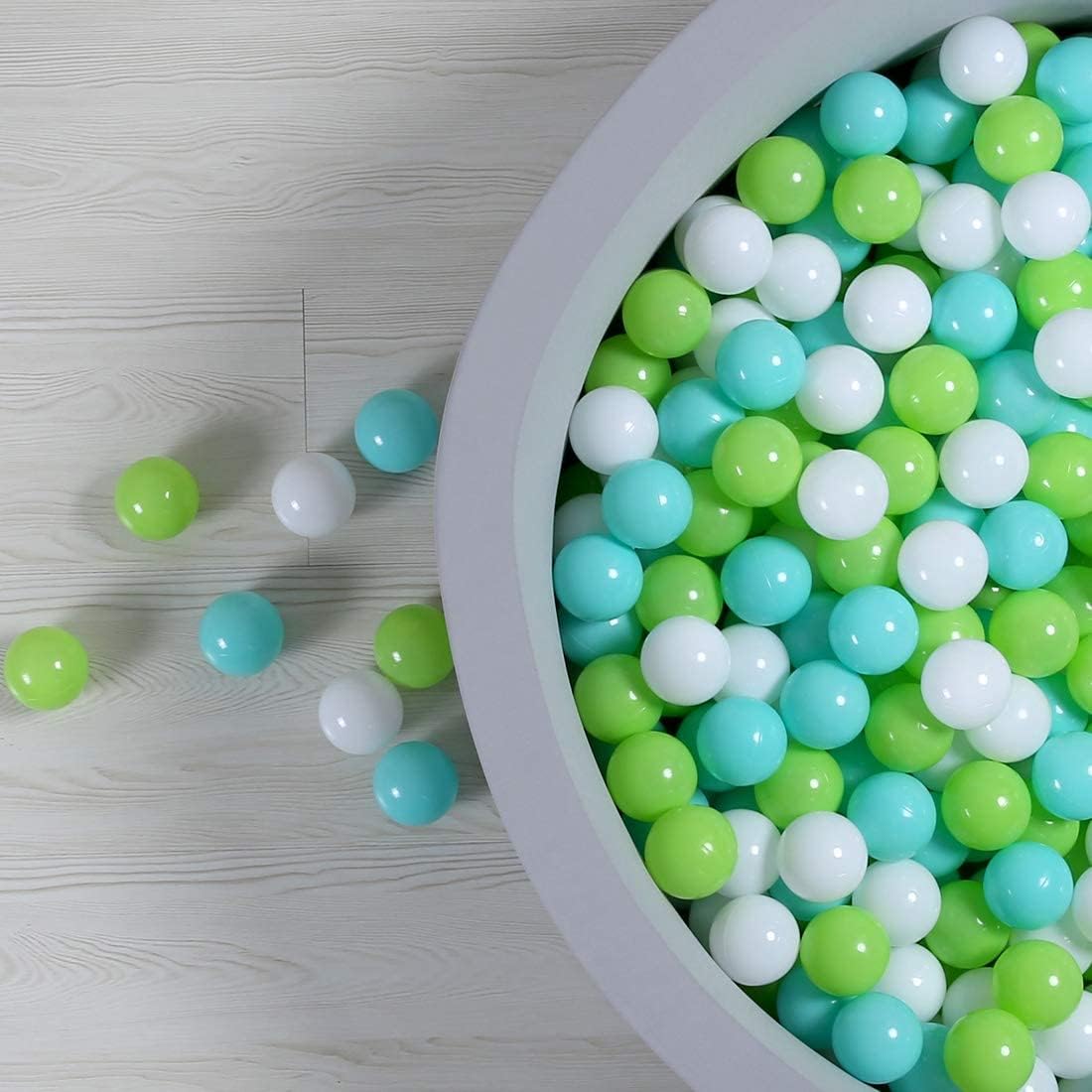 GOGOSO Ball Pit Balls 100 PCS for Toddles, Kids Plastic Balls for Ball Pit, Pool, Pink Party Accessories, Birthday Decoration