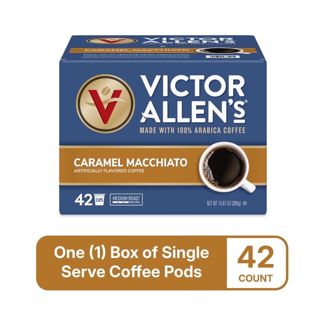 Victor Allen's Coffee Hazelnut Flavored, Medium Roast, 1 Pack - 12 Count, Single Serve Coffee Pods for Keurig K-Cup Brewers