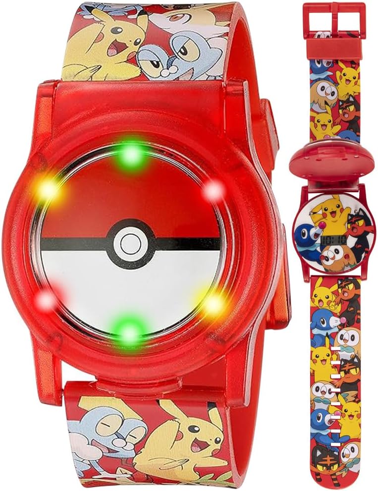 Accutime Kids Pokemon Digital LCD Quartz Watch for Boys, Girls, and Adults All Ages