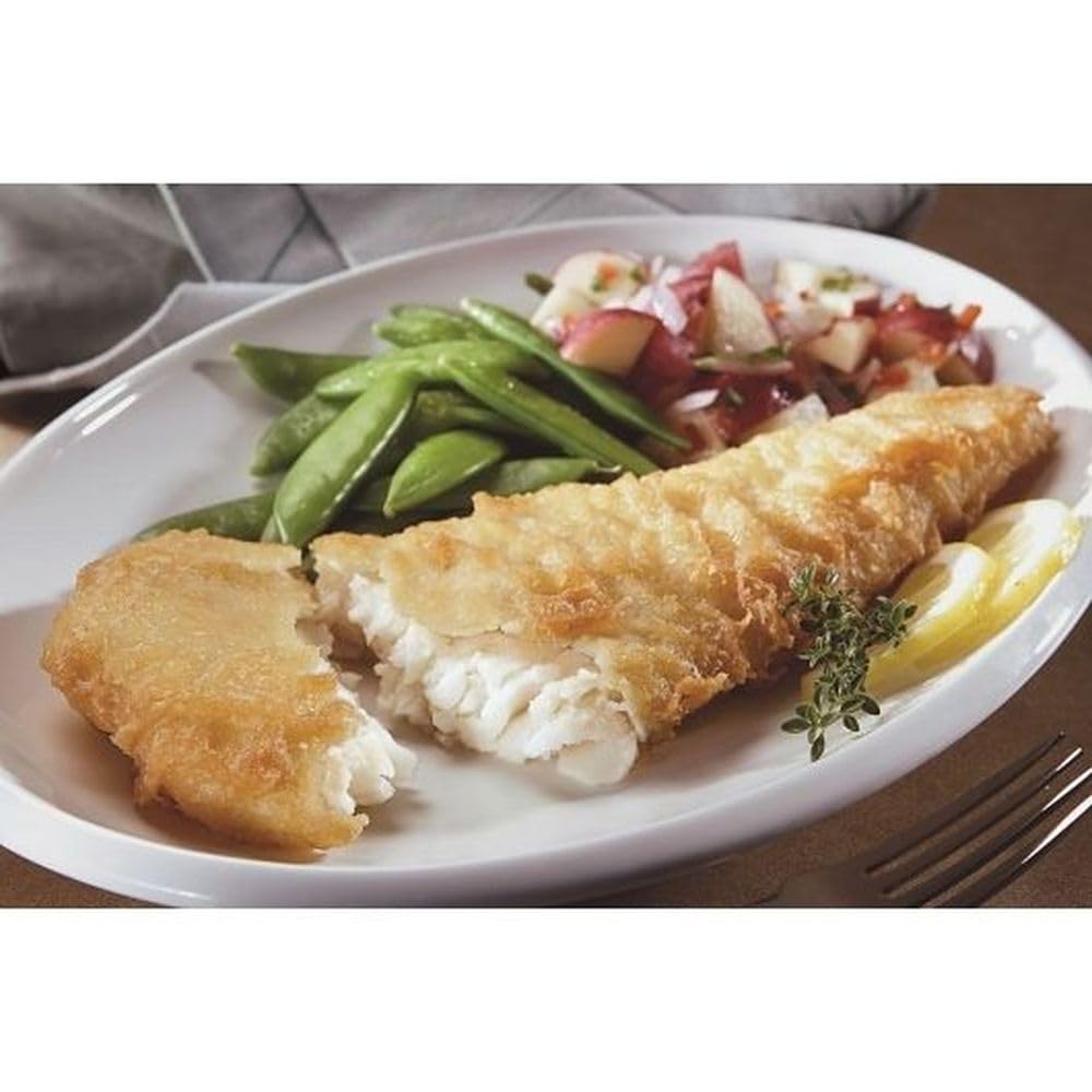 Big Bobs Belly Buster New England Style Batter Cod Fillet, 8 Ounce of 18-23 Pieces, 10 Pound -- 1 each.