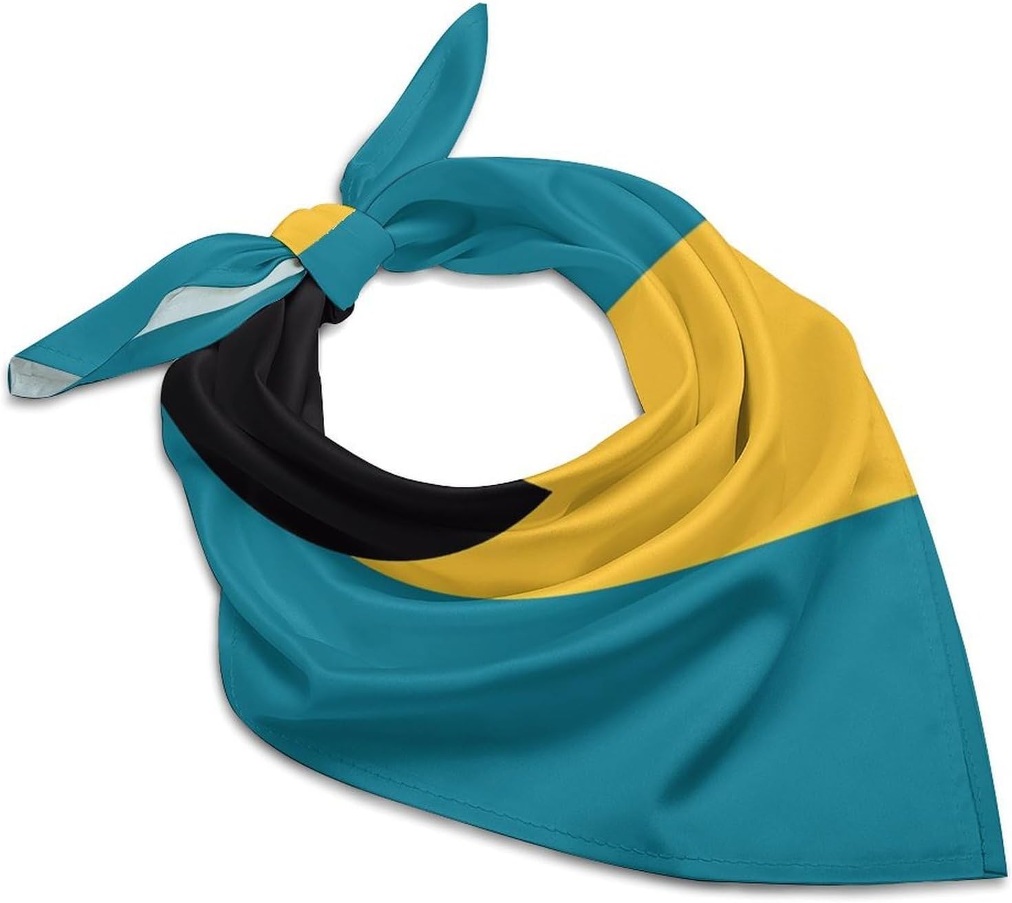 Flag Silk Scarf Head Hair Wraps Bandana Square Satin Head Scarf For Women