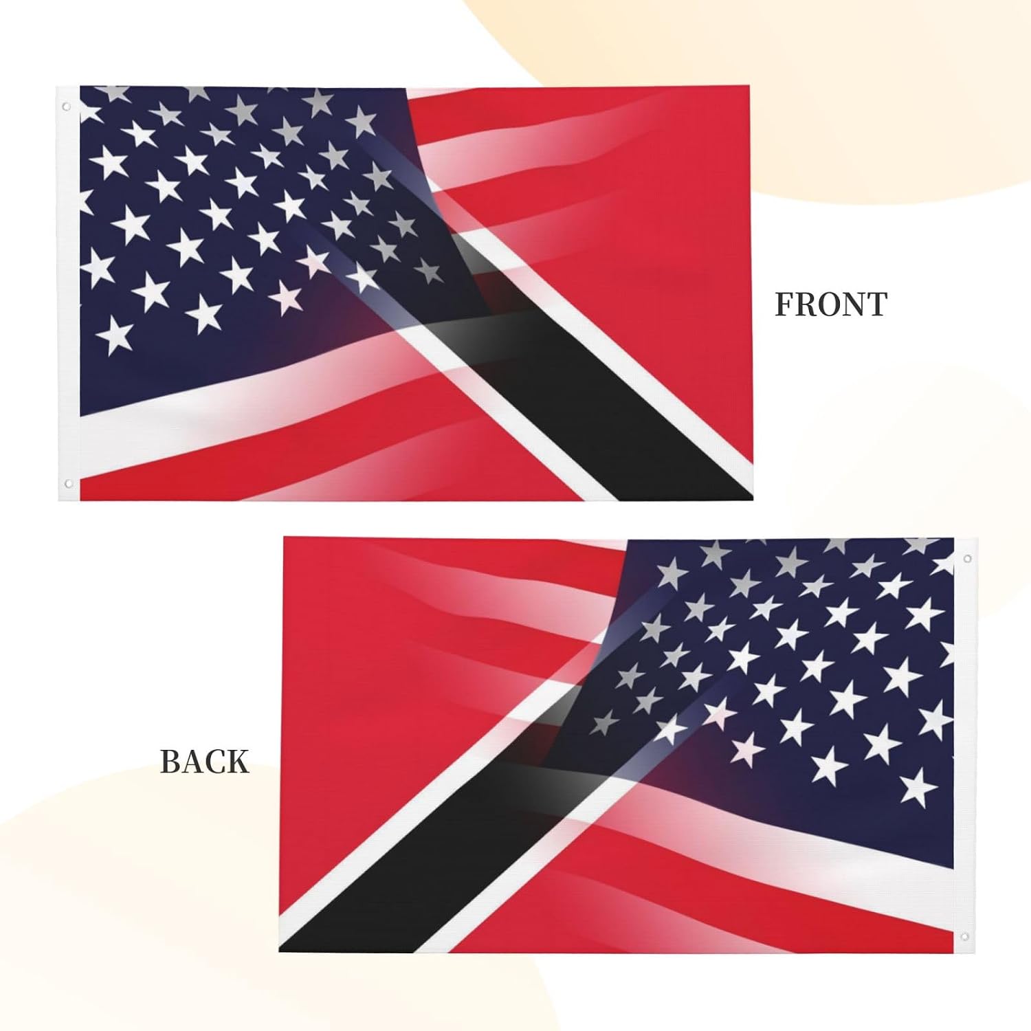 Nicaragua Nicaraguan And American Flag America USA 3x5 Ft Patriotic Banner Outdoor Indoor Decoration National Flags for Garden Car Yard Outside Decor