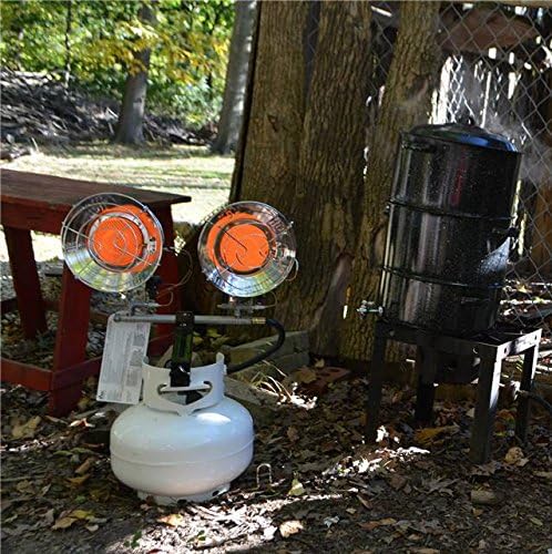 Mr. Heater Original 30,000 BTU Electric Spark Double Tank Top Radiant Propane Heater