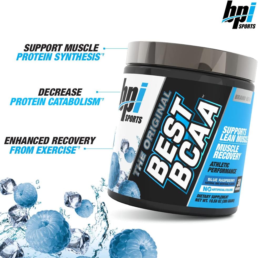 BPI Sports Best BCAA Powder – Muscle Recovery Support, Grape, 30 Servings