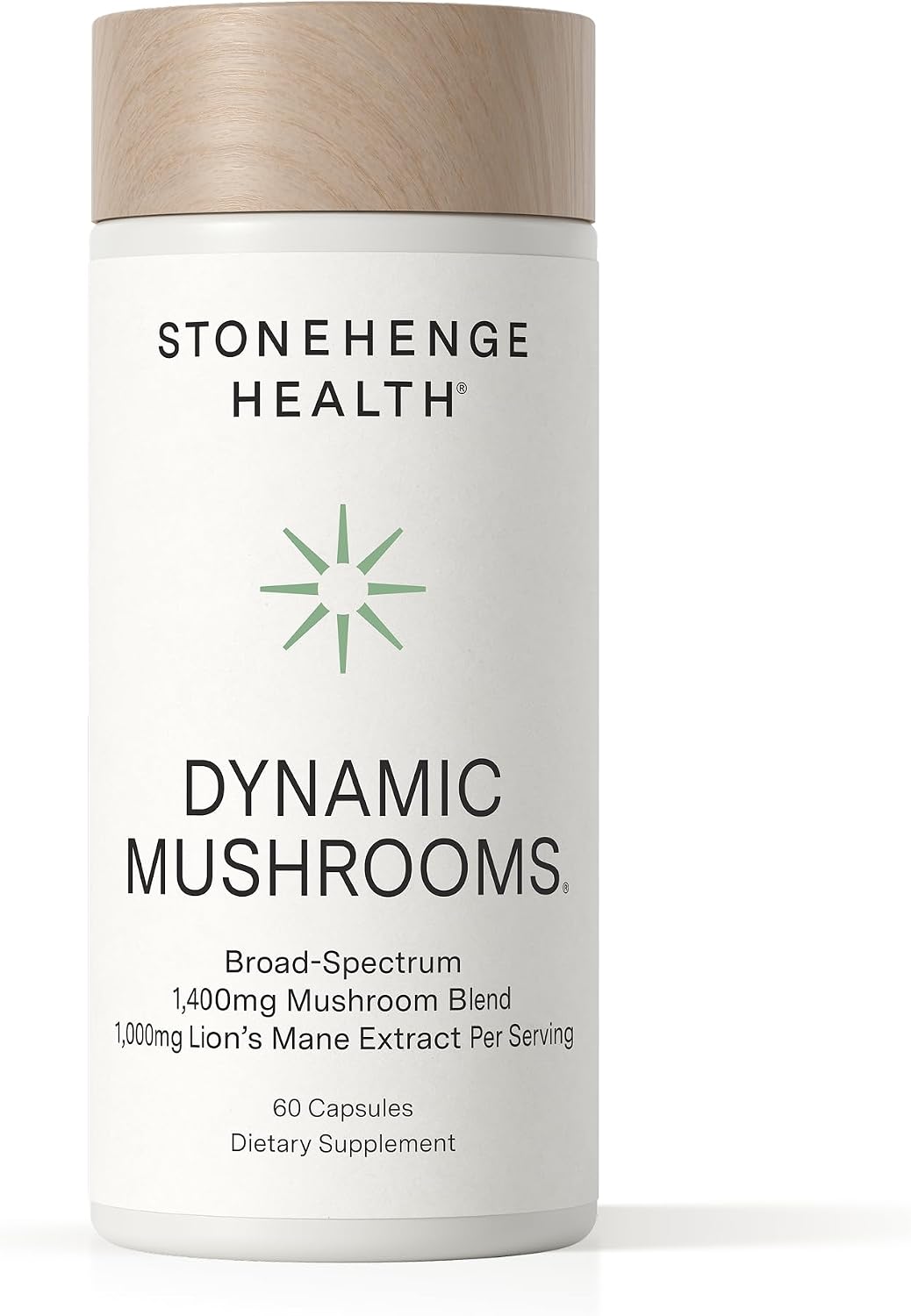 Stonehenge Health Dynamic Mushrooms® | Lions Mane+ Brain, Memory, Focus