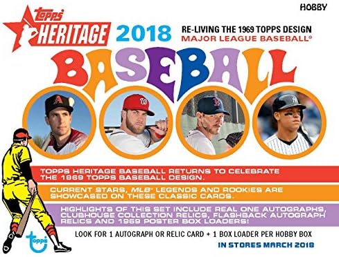 2018 Topps Heritage Baseball Cards - Complete 400 Card Set