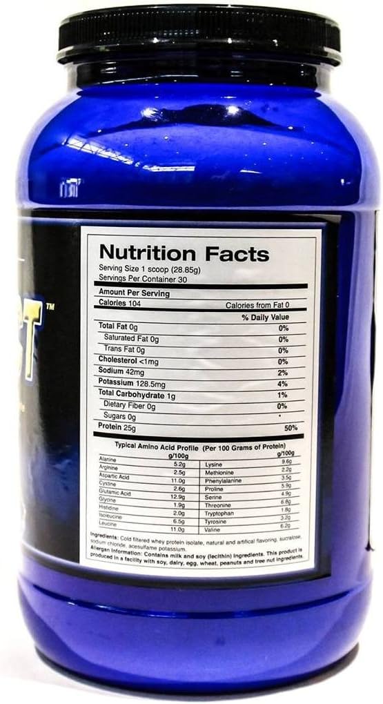 #1 Whey Protein Isolate Shake- Iso-Respect Protein Vanilla 60 Servings– Best Whey Protein Powder for Women & Men – No Lactose - Mixes with a Spoon