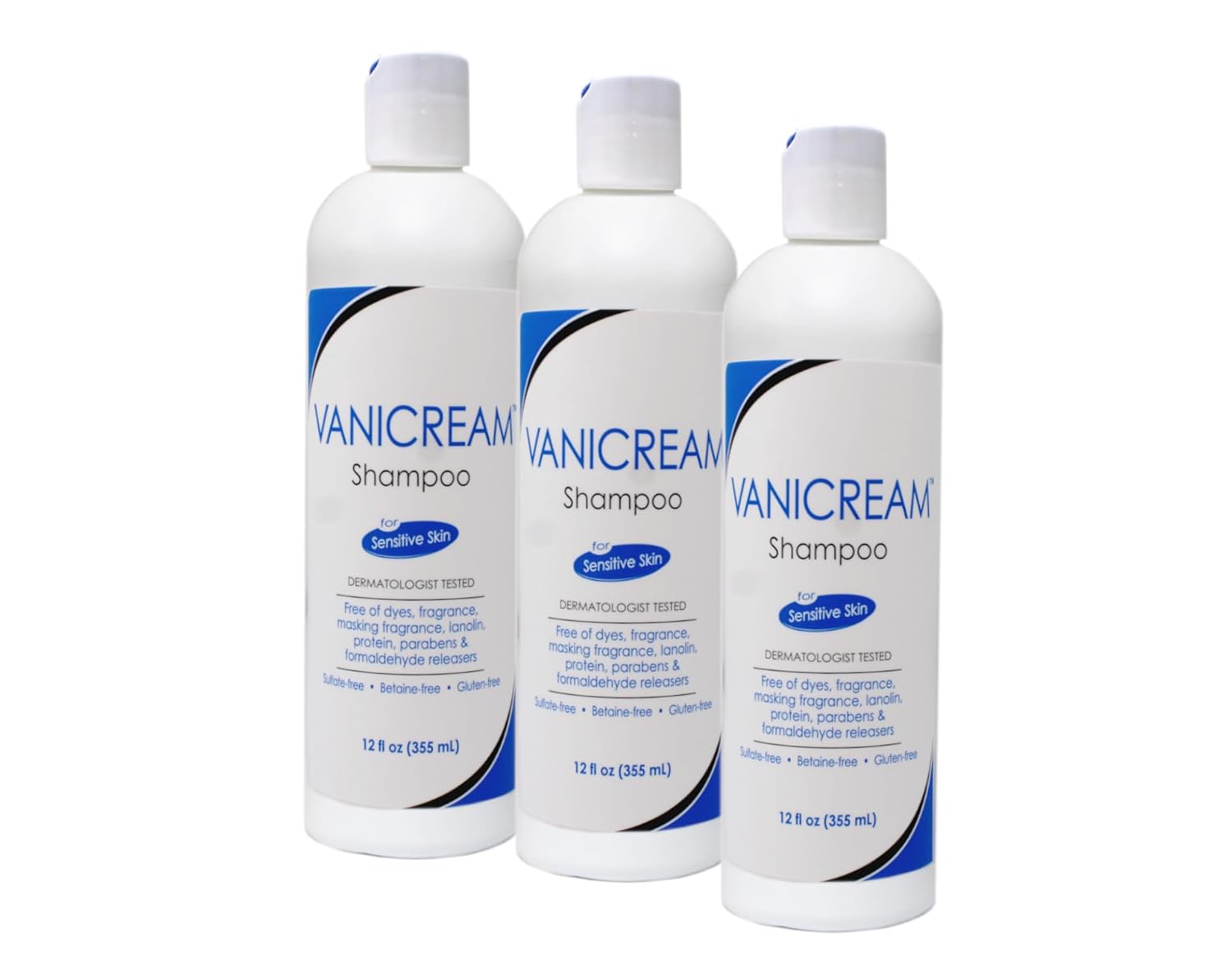 Vanicream Shampoo for Sensitive Skin, Dermatologist Tested, Free of Dyes, Fragrance, Parabens and Formaldehyde Releasers, Sulfate-Free