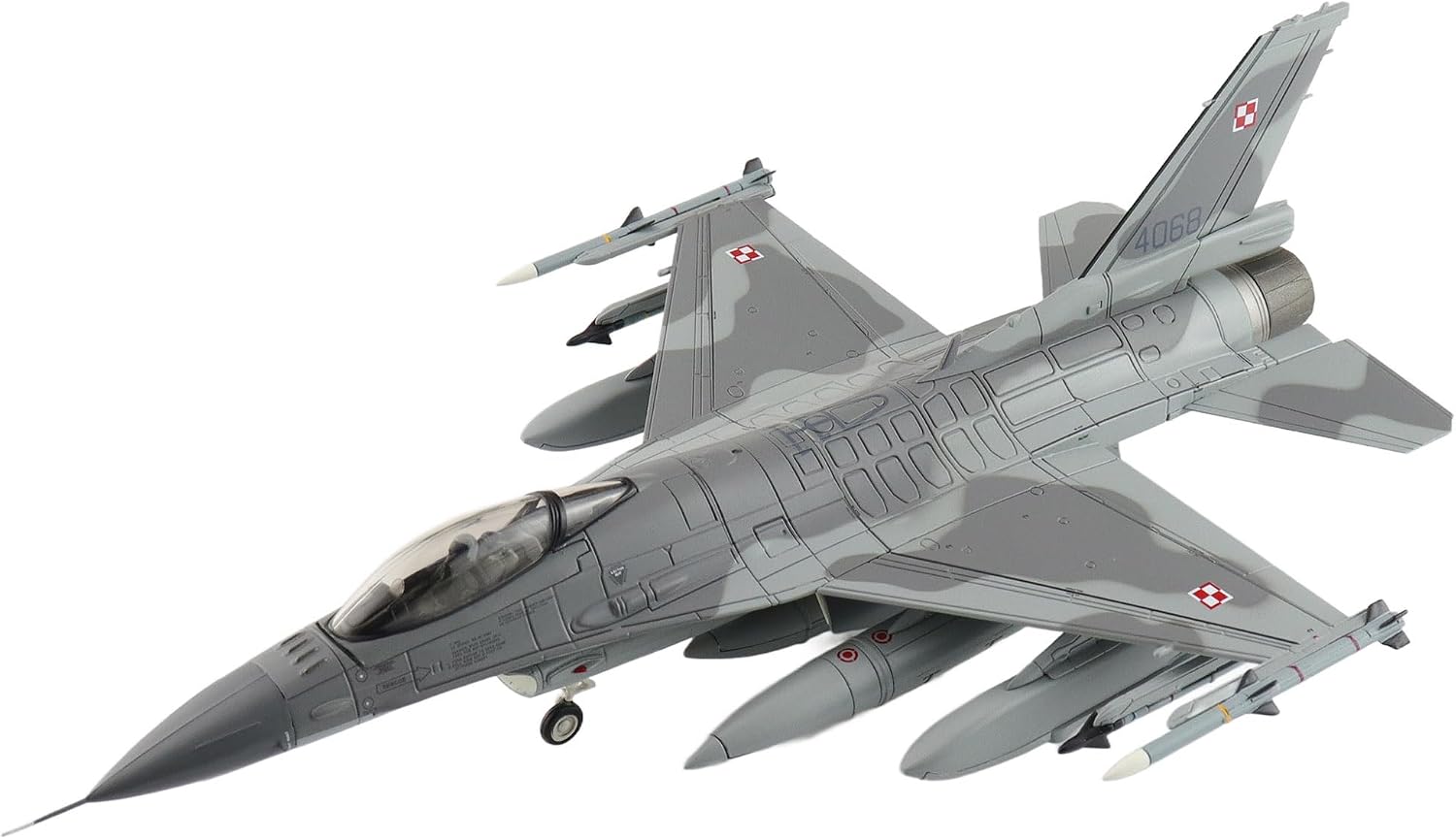 Hobby Master | 1:72 Scale Diecast Military Aircraft Replica | F-16C Polish Air Force 4068, 32. Baza Lotnictwa Taktycznego, Łask