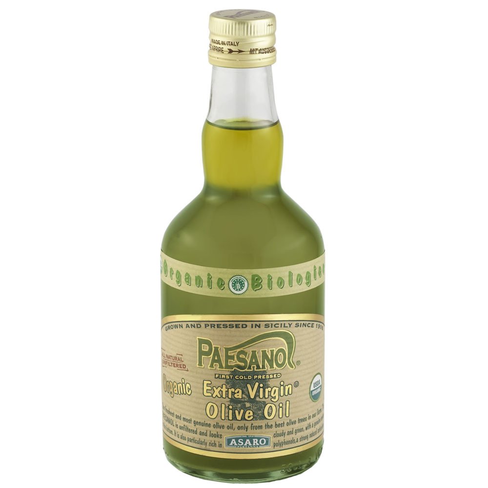 Paesanol Organic Extra Virgin Olive Oil, Unfiltered, 33.8 Fl Oz (1L) | High Polyphenol, Premium First Cold Pressed, Hand Picked, Early Harvest in Sicily, Award Winning Italian EVOO