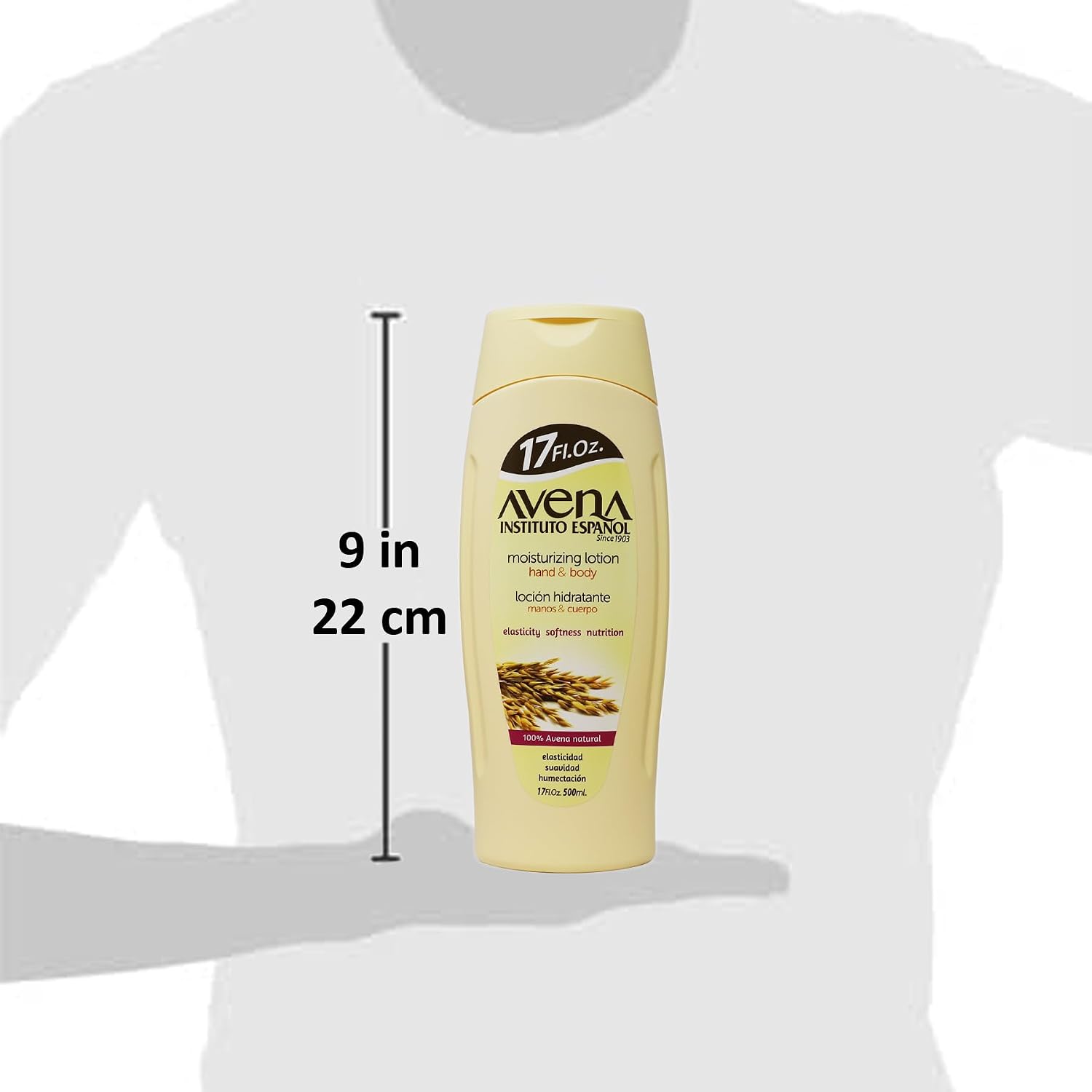 Avena Instituto Espanol Moisturizing Hand and Body Lotion, Helps Moisture Soften and Nourish your skin, 2-pack Of 17 FL Oz, 2 Bottles