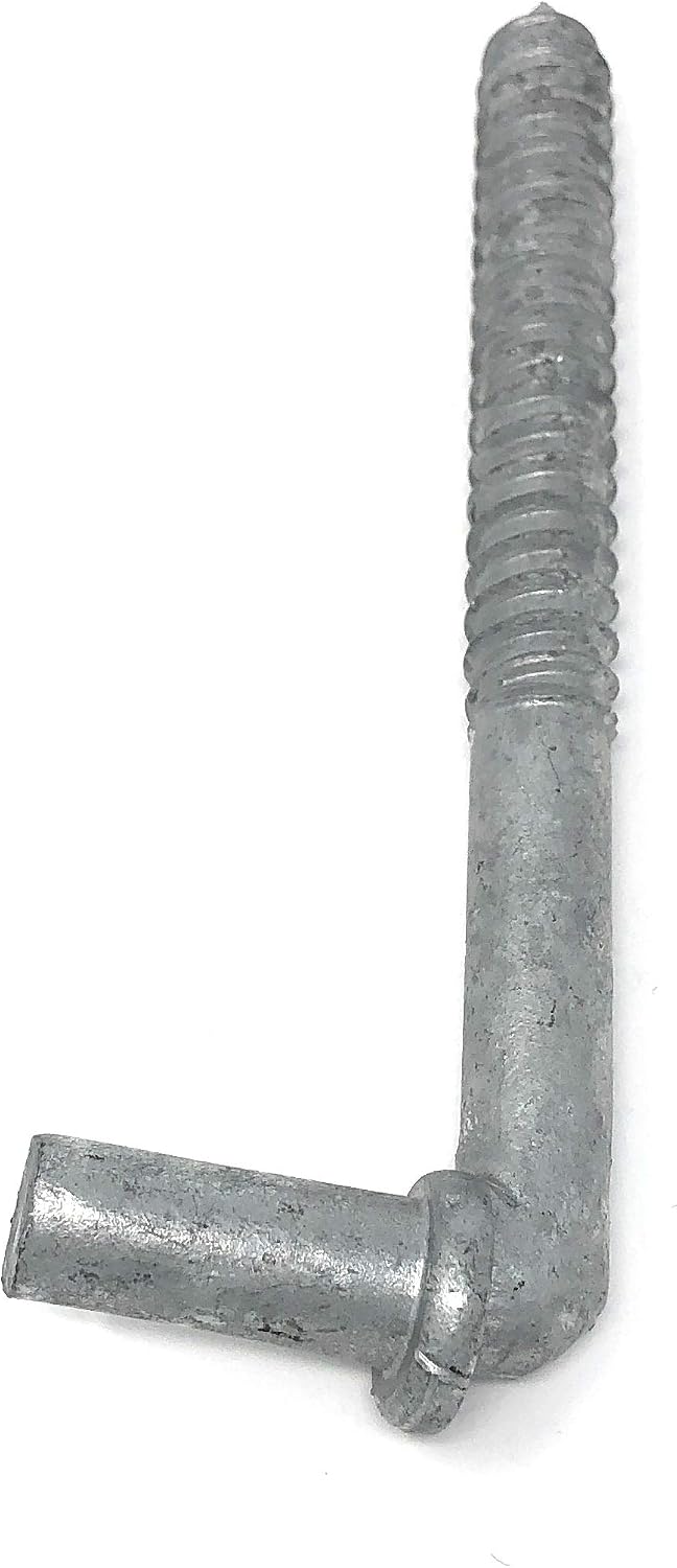 Lag Screw Style 2 Pc Pack Chain Link Gate Hinge 5/8" x 6"