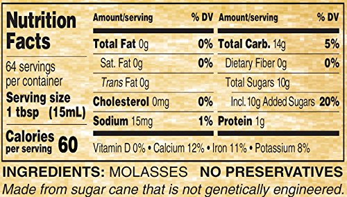 Golden Barrel Blackstrap Molasses (Gallon)