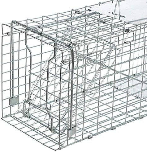 ANT MARCH Live Animal Cage Trap 24" Steel Humane Release Rodent Cage