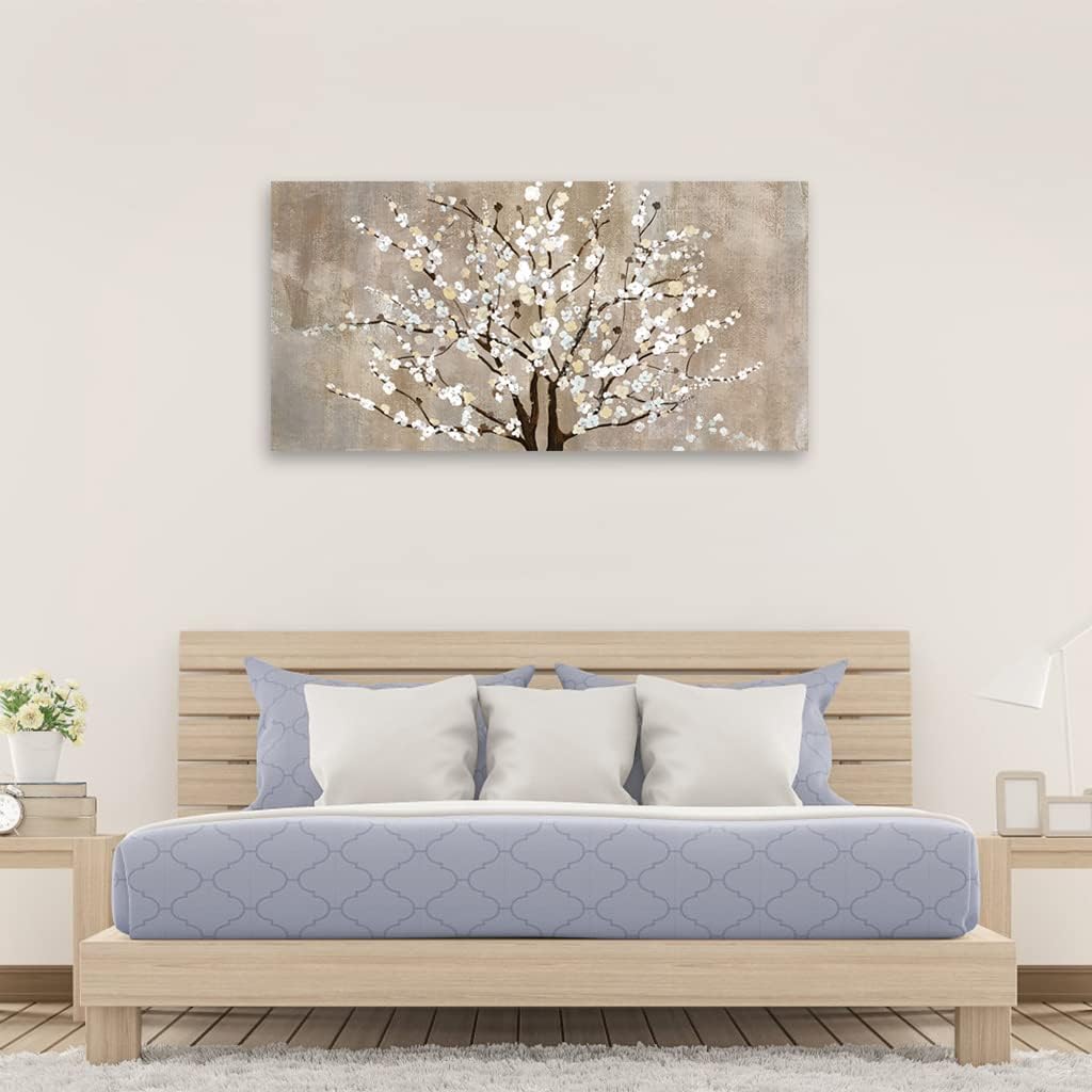arteWOODS Ocean Wave Canvas Wall Art Beach Sunset Pictures Coastal Nature Artwork Blue Sea Painting Prints for Living Room Bedroom Home Office Decoration 20" x 40"
