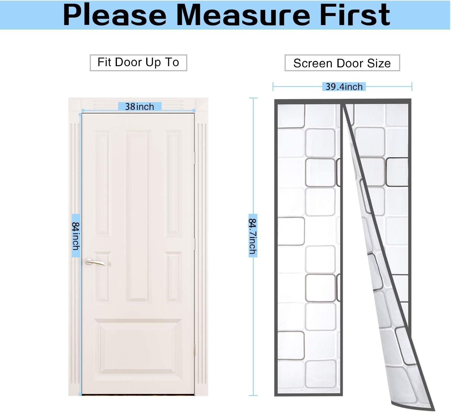 Insulated Door Curtain, Thermal Magnetic Self-Sealing EVA Door Screen Winter Stop Draft Keep Cold Out Door Cover for Kitchen, Bedroom