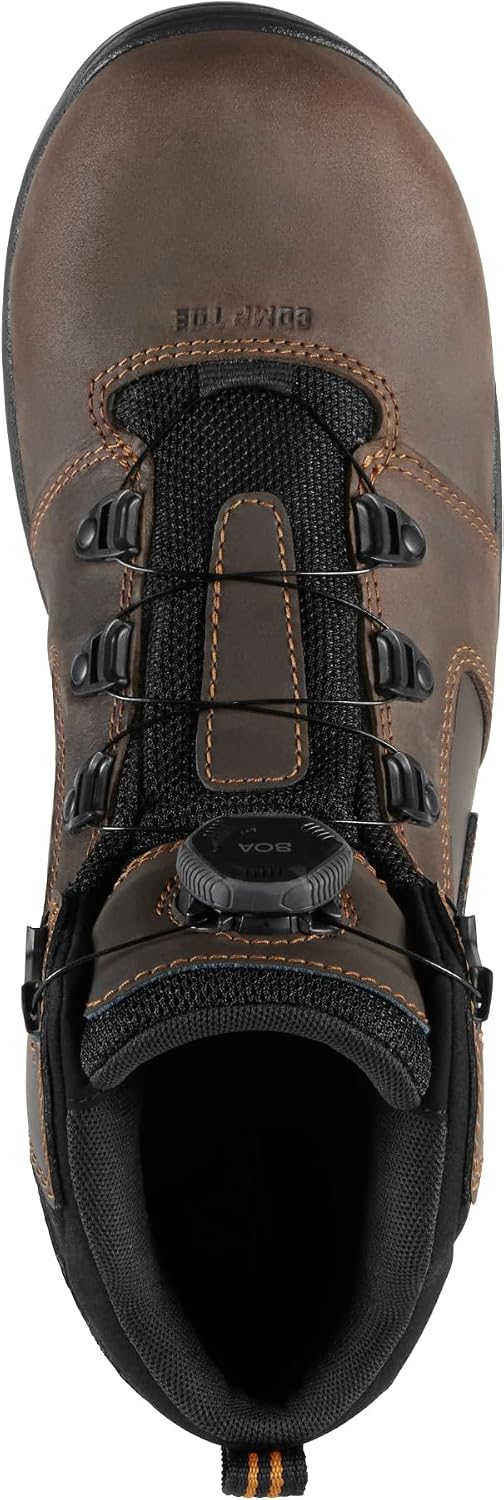 Danner Vicious Composite Toe Work Boots for Men, Waterproof, ASTM Approved | Composite Toe Boots for Men, For Electrical Hazard Work, Slip Resistant Grip, TPU Shank, Construction Boots